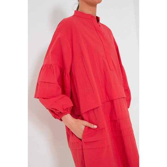 POMANDER PLACE Red Chelsea Dress Size M NWT Retail $148 Tuckernuck - Picture 6 of 7